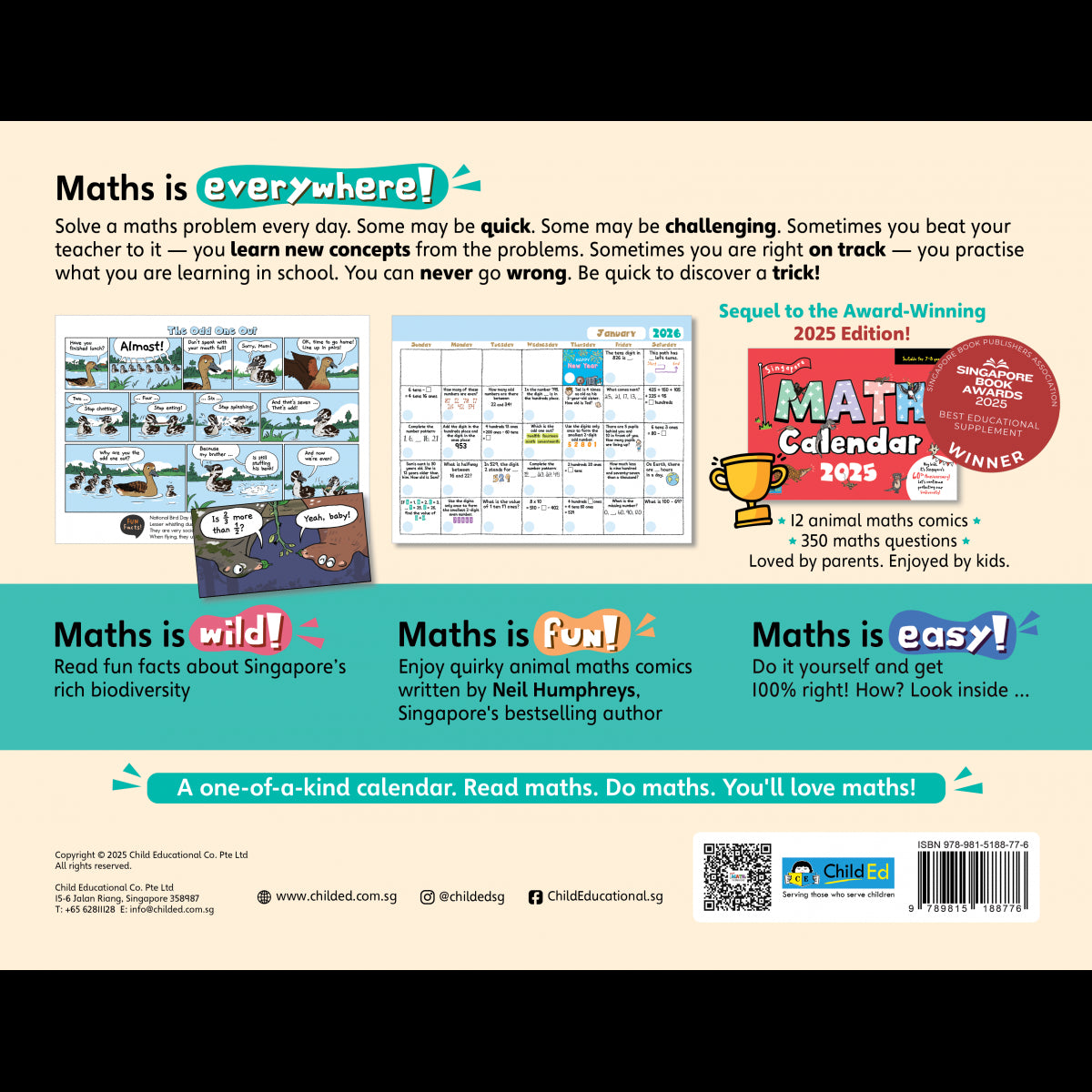 Singapore Maths Calendar 2026 (8–9 years)