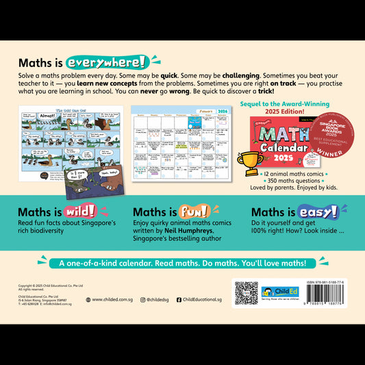 Singapore Maths Calendar 2026 (8–9 years)